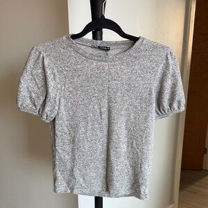 Zara Heather Gray Short Sleeve Tee